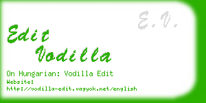 edit vodilla business card